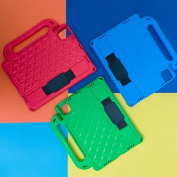 Diamond Tablet Case pancerne miękkie etui do iPad Pro 11'' 2021 / 2020 / 2018 / iPad Air 2020 / 2022 z miejscem na rysik zielony