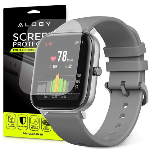 5x Folia ochronna Alogy na ekran do smartwatcha do AmazFit GTS
