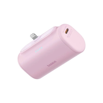Baseus Compact IP Powerbank 5000 mAh 20 W Lightning USB-C Rosa