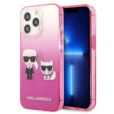 Karl Lagerfeld KLHCP13LTGKCP iPhone 13 Pro / 13 6.1 "Hardcase Pink / Pink Gradient Ikonik Karl
