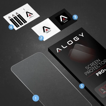 Gehärtetes Glas für Apple iPhone 16 Displayschutzfolie 9H Alogy Heavy Pro™️