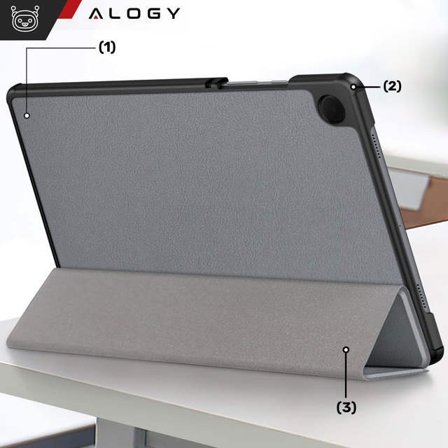 Etui do Samsung Galaxy Tab A11 / A11+ / A9 2023 8.7" X110 / X115 obudowa na tablet Case Alogy Book Cover Szare