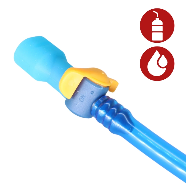 Plecak rowerowy na plecy torba z pojemnikiem bukłakiem 2L na napój dla rowerzysty kolarski do biegania Czarna