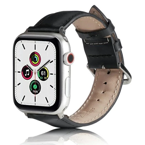 Pasek do smartwatcha Beline Leather do Apple Watch 38/40/41mm czarny /black