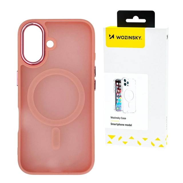 Etui Wozinsky MagSafe do Samsung Galaxy S25 Magnetic Case Różowe