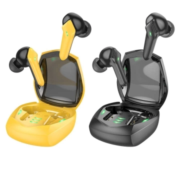 HOCO EW28 TWS Kabellose Bluetooth-Kopfhörer – Schwarz mit Gaming-Modus und Ladeetui