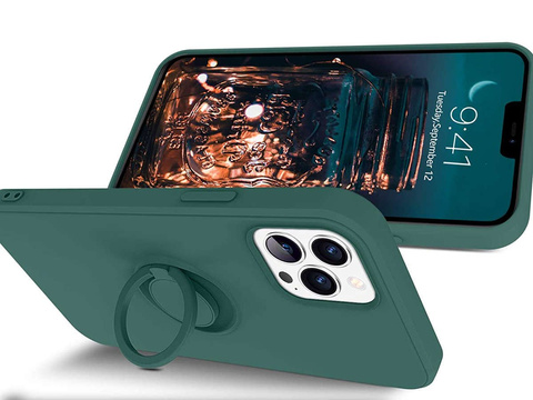 Ring Ultra Slim Alogy Silikonhülle für iPhone 12 Pro Max 6.7 Grün