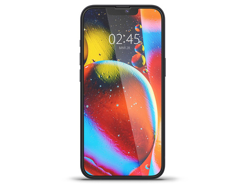 Szkło hartowane Spigen Glas.tR Slim FC do etui do Apple iPhone 13 Mini Black
