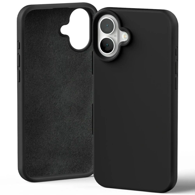 Mercury Silikonhülle für iPhone 16 Plus 6,7" Schwarz
