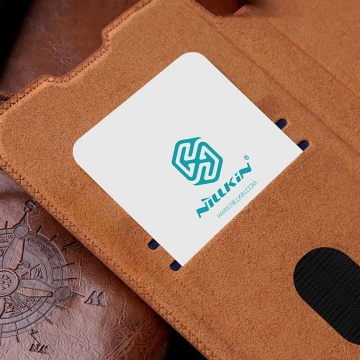 Nillkin Qin Leather Pro Case Samsung Galaxy S23 Flip Cover Camera Cover rot