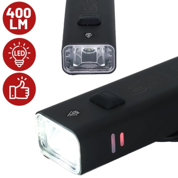 Alogy P12 Fahrradlicht schwarz Fahrradlicht vorne LED-Frontlicht Fahrradbeleuchtung wasserdicht IPX5