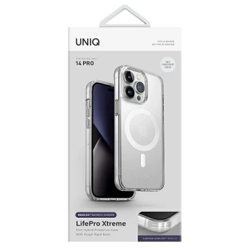 UNIQ LifePro Xtreme Hülle für iPhone 14 Pro 6.1" Magclick Charging transparent/frostklar