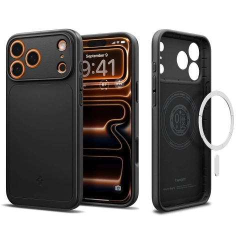 Etui do iPhone 17 Pro Spigen Thin Fit Mag MagSafe Black