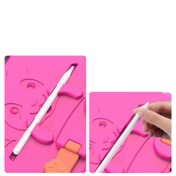 Dux Ducis Panda Safe for Children Soft Case für iPad Pro 11 '' 2021/2020/2018 / iPad Air 2020/2022 mit Stylus Space Pink