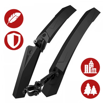 Plattform-Fahrradpedale für MTB-Fahrräder, Aluminium 9/16" Schwarzes Aluminium-Set [2 Stk.]