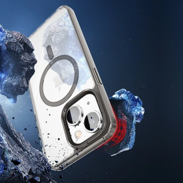 Dux Ducis Clin2 Hülle iPhone 14 Plus magnetische MagSafe Hülle grau