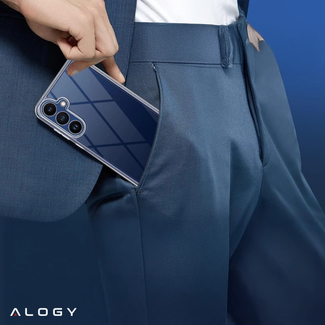Etui Przezroczyste do Samsung Galaxy S25, Podwyższone Krawędzie, Idealne Dopasowanie, PC + TPU, Alogy HybridShield™ Case + SZKŁO HARTOWANE