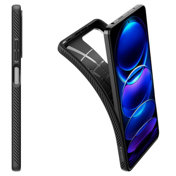 Etui Spigen Liquid Air für Xiaomi Redmi Note 12 Pro 5G / Poco X5 Pro 5G Mattschwarz