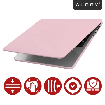 Etui do Apple Macbook Pro 14 2021-2024 (M1/M2/M3/M4) – elastyczna, matowa obudowa ochronna, lekka i odporna – Alogy AirGuard™ Różowy