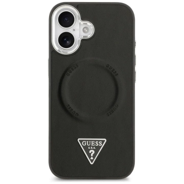 Etui Guess Triangle Logo MagSafe na iPhone 17 - Czarny