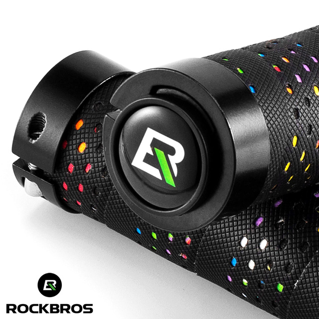 Chwyty Gripy Rowerowe Rączki do Kierownicy Roweru RockBros BTCR-BKC czarne z owijką