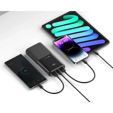 Powerbank Forcell P20k1 20000mAh PD QC 3xUSB LED Slim Samolot