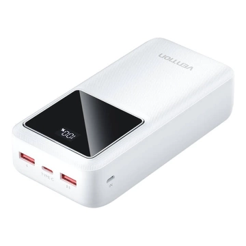 Powerbank Vention FHMW0 30000mAh, 22,5W Weiß