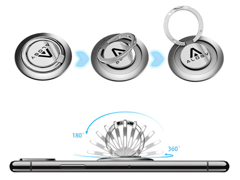 Telefonhalter Alogie Ringhalter Ringständer Silber
