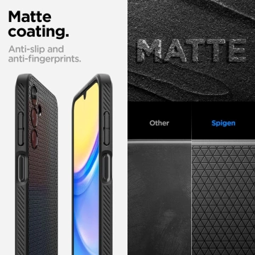 Etui Spigen Liquid Air für Samsung Galaxy A15 4G / 5G Mattschwarz