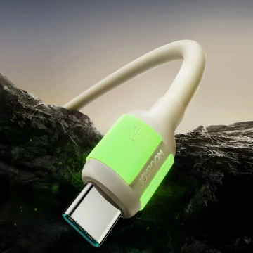 Kabel Joyroom S-A53 3A USB-A – USB-C 2m Beżowy Fluorescencyjny
