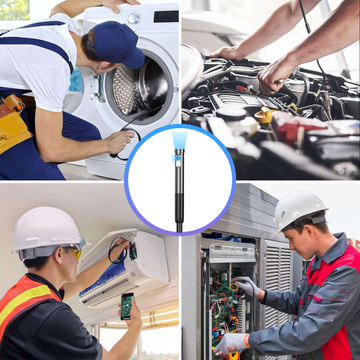 Alogy Duo Cam 1920 Full HD Endoskop-Inspektionskamera Lightning Endoskop für iPhone, USB-C, Micro-USB 3m 8mm schwarz