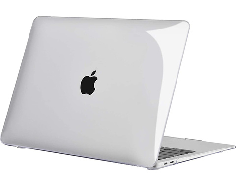 Etui Alogy Hard Case do Apple MacBook Air 13 M1 2021 Przezroczyste + Folia na ekran + Nakładka na klawiaturę