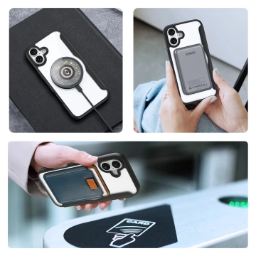 iPhone 16 Dux Ducis Skin X Pro MagSafe Flip Case Schwarz