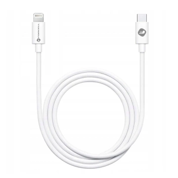 USB-C-auf-Lightning-Kabel 1 m Forcell PD 27 W iPhone iPad White Tube