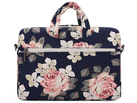 Torba pokrowiec Canvaslife Briefcase etui do laptopa 13 do MacBook Pro/ Air Navy Rose