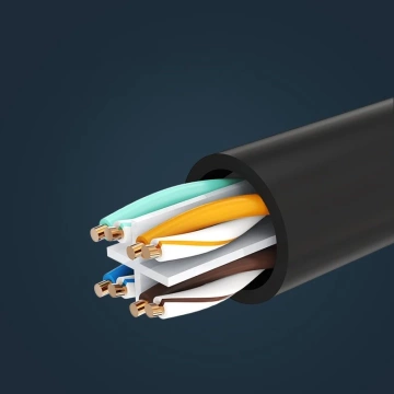 UGREEN Ethernet-Verlängerungskabel RJ45 Cat 6 FTP 1000 Mbit/s 2 m schwarz (NW112 11281)