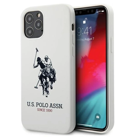US Polo Silicone Collection iPhone 12/12 Pro 6,1" Handyhülle Weiss weiss