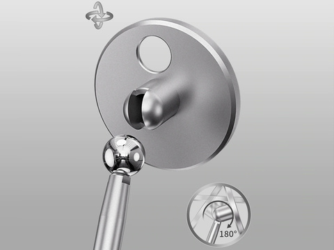 Halter Ständer für Qi MagSafe Ladegerät für Schreibtisch Alogy für iPhone 12 13 14 Silber