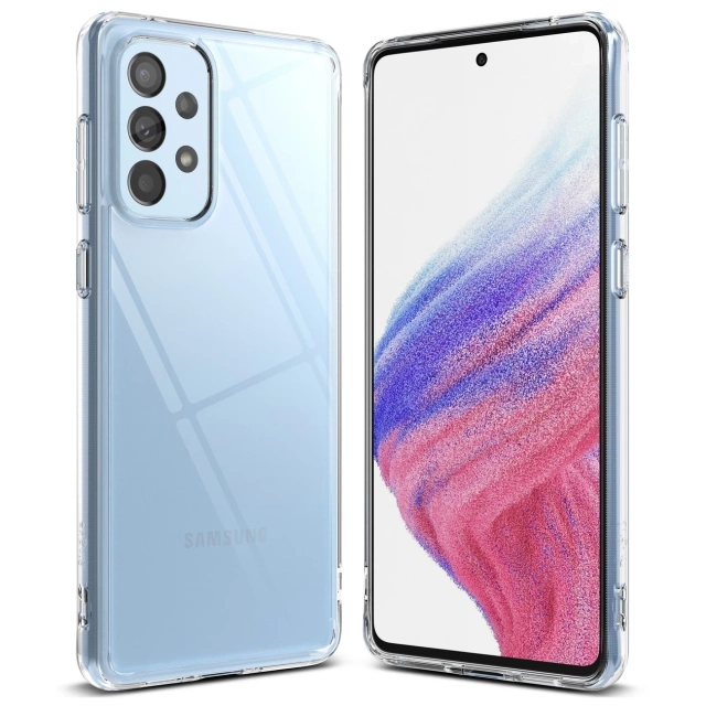 Ringke Fusion TPU-Hülle mit Rahmen für Samsung Galaxy A73 transparent