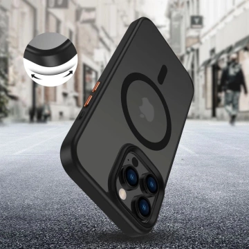 iPhone 16 Hülle Tech-Protect MagMat MagSafe 3er-Set Mattschwarz