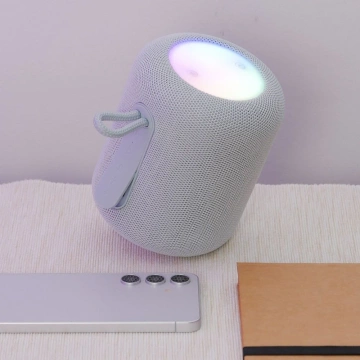 HOCO HC30 Bluetooth-Lautsprecher 5 W RGB LED Grau Tragbar