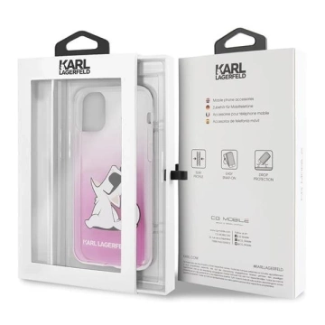 Karl Lagerfeld KLHCN58CFNRCPI iPhone 11 Pro Hardcase pink / pink Choupette Fun