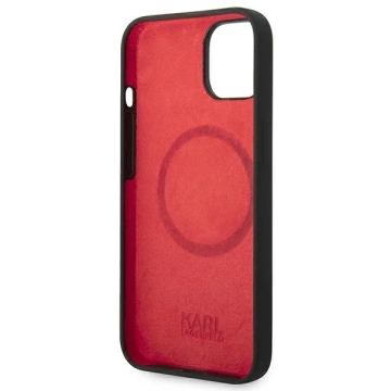 Etui Karl Lagerfeld KLHMP14SSLCHBK für iPhone 14 6,1" Hardcase Silikon Choupette Head Magsafe