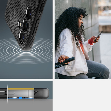 Etui Spigen Liquid Air für Samsung Galaxy S24 Plus Mattschwarz