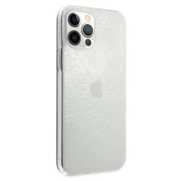 Guess GUHCP12L3D4GTR iPhone 12 Pro Max 6,7" transparentes Hardcase 4G 3D Pattern Collection