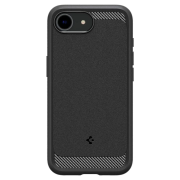 Etui für iPhone 16e Spigen Rugged Armor Mag MagSafe Mattschwarz