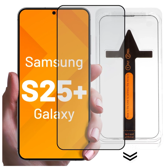 Szkło hartowane do Samsung Galaxy S25 Plus ochronne szkiełko na ekran 9H Alogy EasyShield™️ z ramką montażową