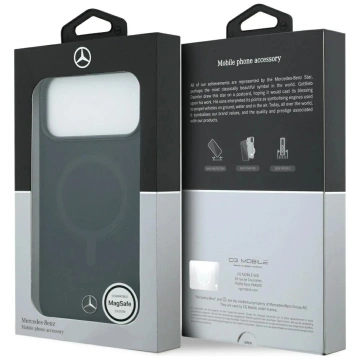 Etui do iPhone 17 Pro Max Mercedes-Benz Smooth Leather MagSafe Black