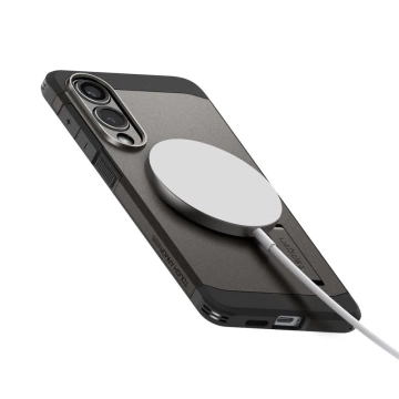 Samsung Galaxy S25 Edge Spigen Tough Armor Mag Case Grau-Schwarz