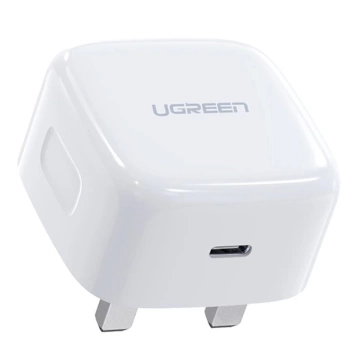 Ugreen USB-Wandladegerät Typ C Power Delivery 3.0 Quick Charge 4.0 20W 3A (UK-Stecker) weiß (CD137)